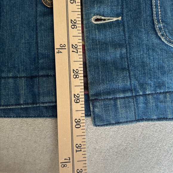 Deus Ex Machina Jacket Mens Medium Chore Denim Coat Flanel Corduroy Collar - Picture 11 of 11